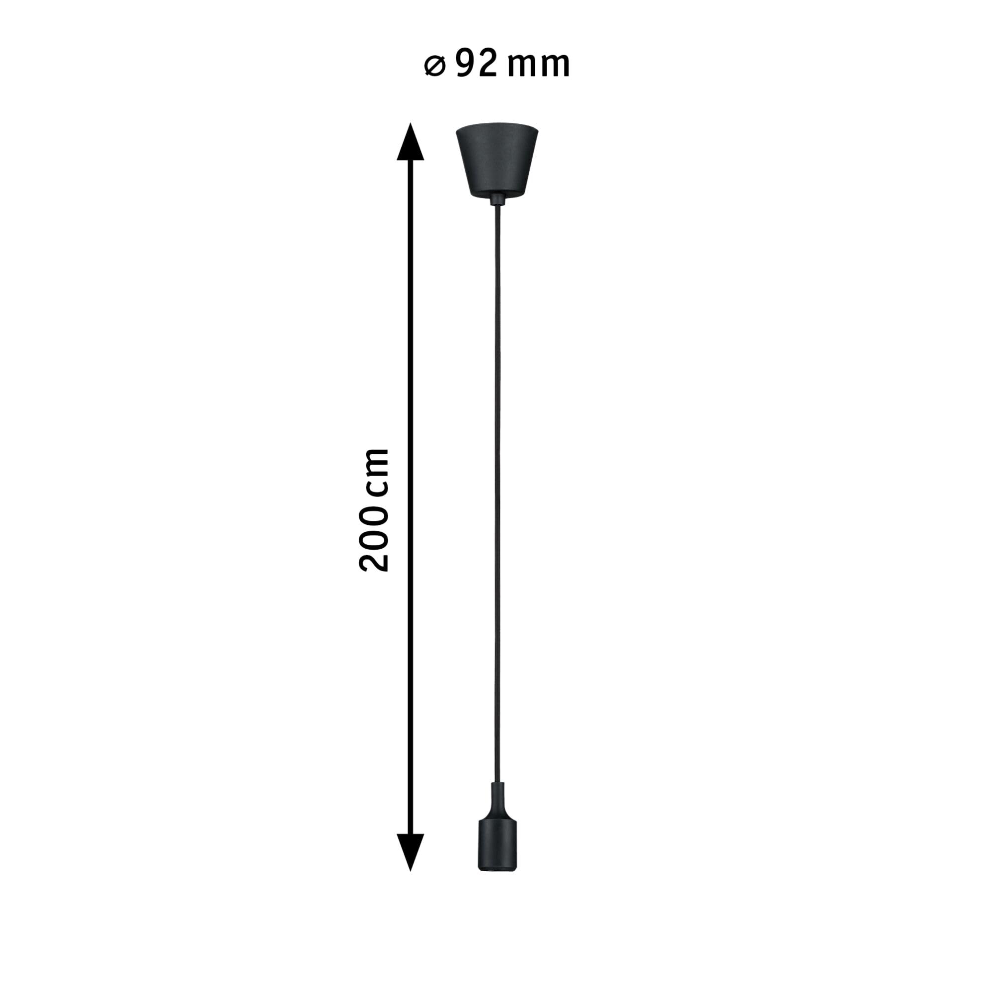 Paulmann Neordic Ketil 50381 Pendelleuchte Schwarz E27