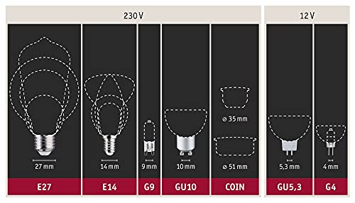 Paulmann 28809 LED Stiftsockellampe G9 warmweiß 1er-Pack
