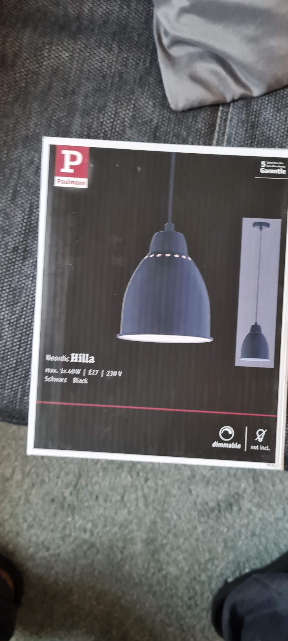 Paulmann Neordic Hilla 79763 Pendelleuchte schwarz E27