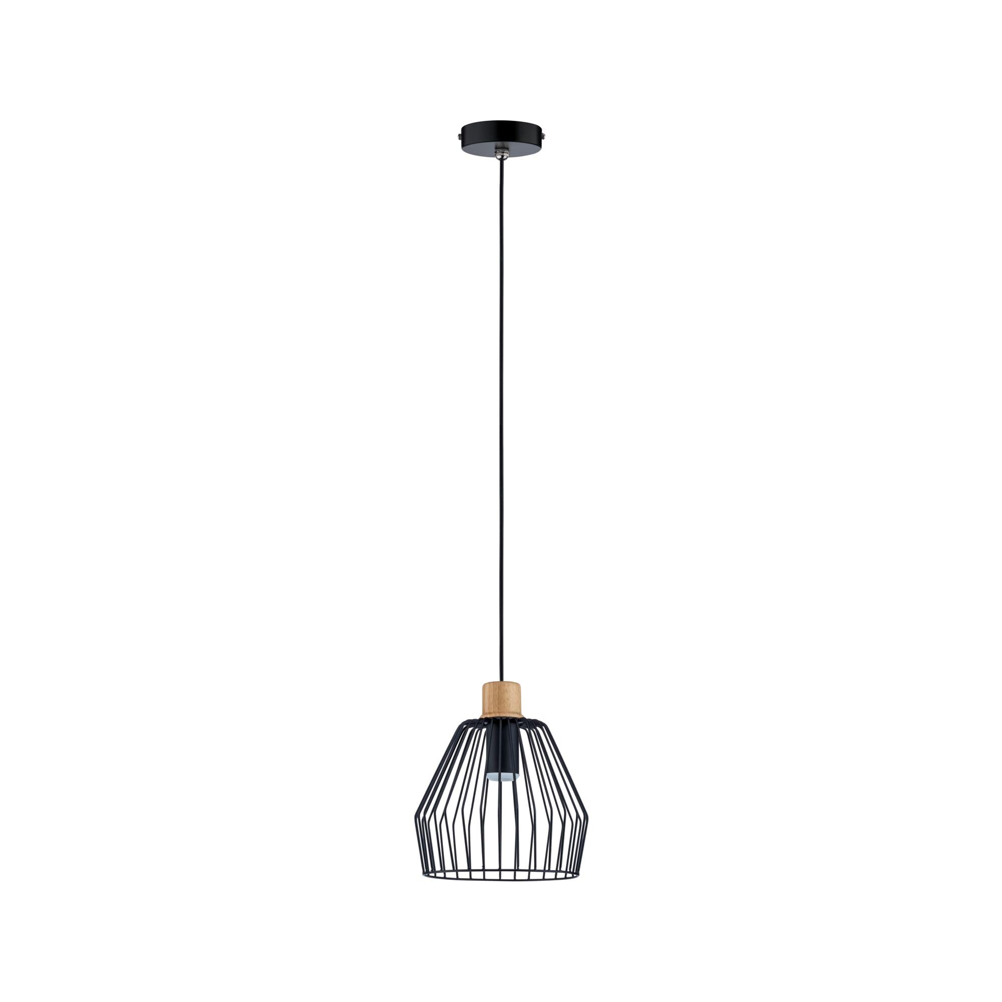 Paulmann Cameo 70891 Pendelleuchte E27 IP44 schwarz Holz
