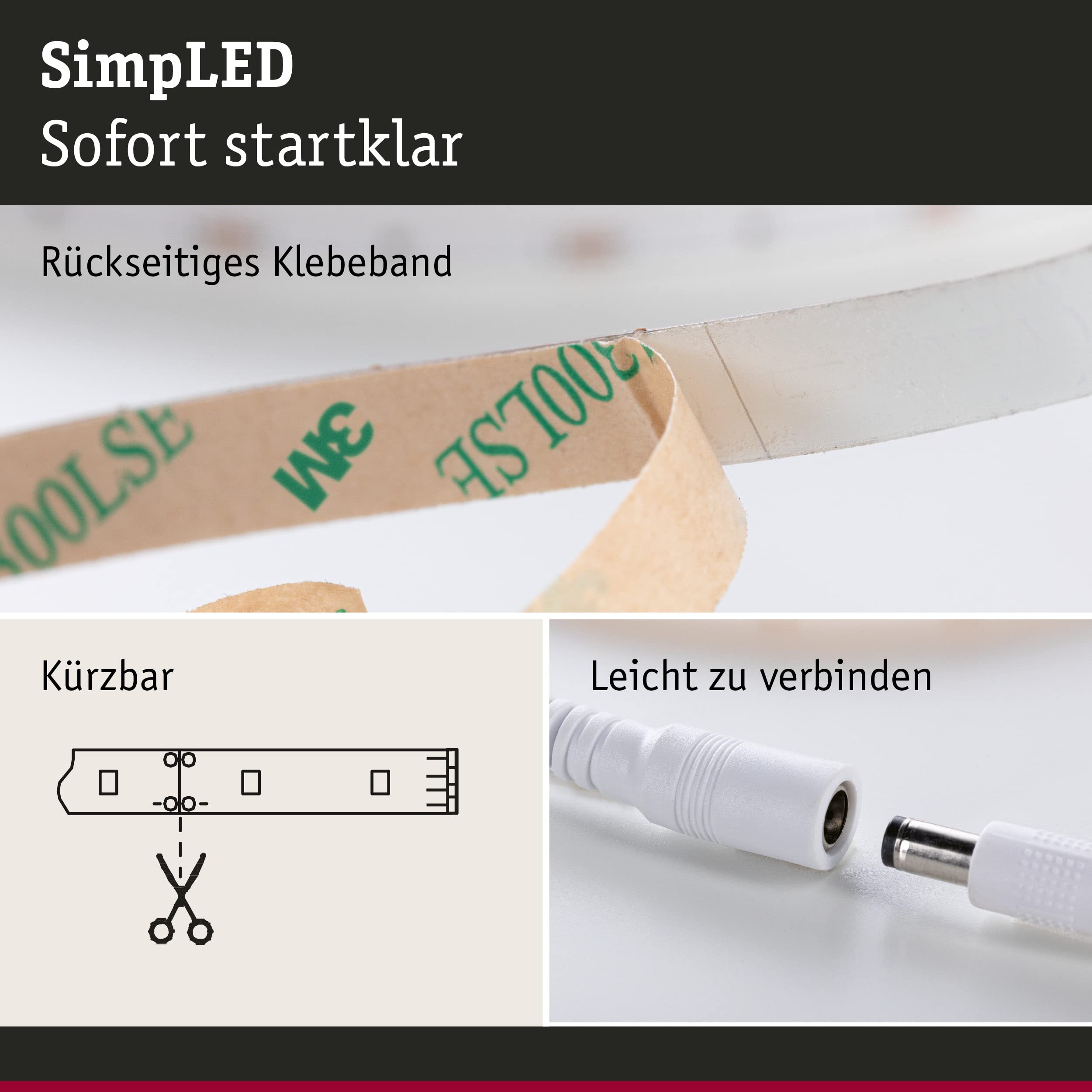 Paulmann 78974 SimpLED Strip Set 10m warmweiß 22W