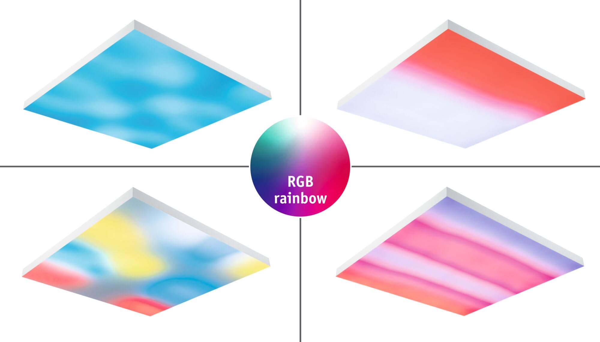 Paulmann Velora Rainbow LED-Panel Weiß 19W eckig