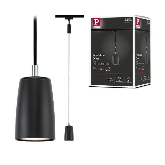 Paulmann URail 95627 Pendel Cover GU10 Schwarz