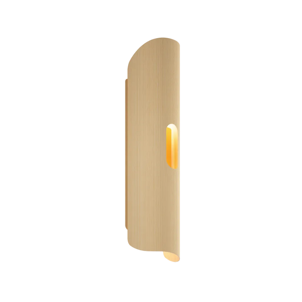 Bruck Lupe Wall Wandleuchte Holz farbig