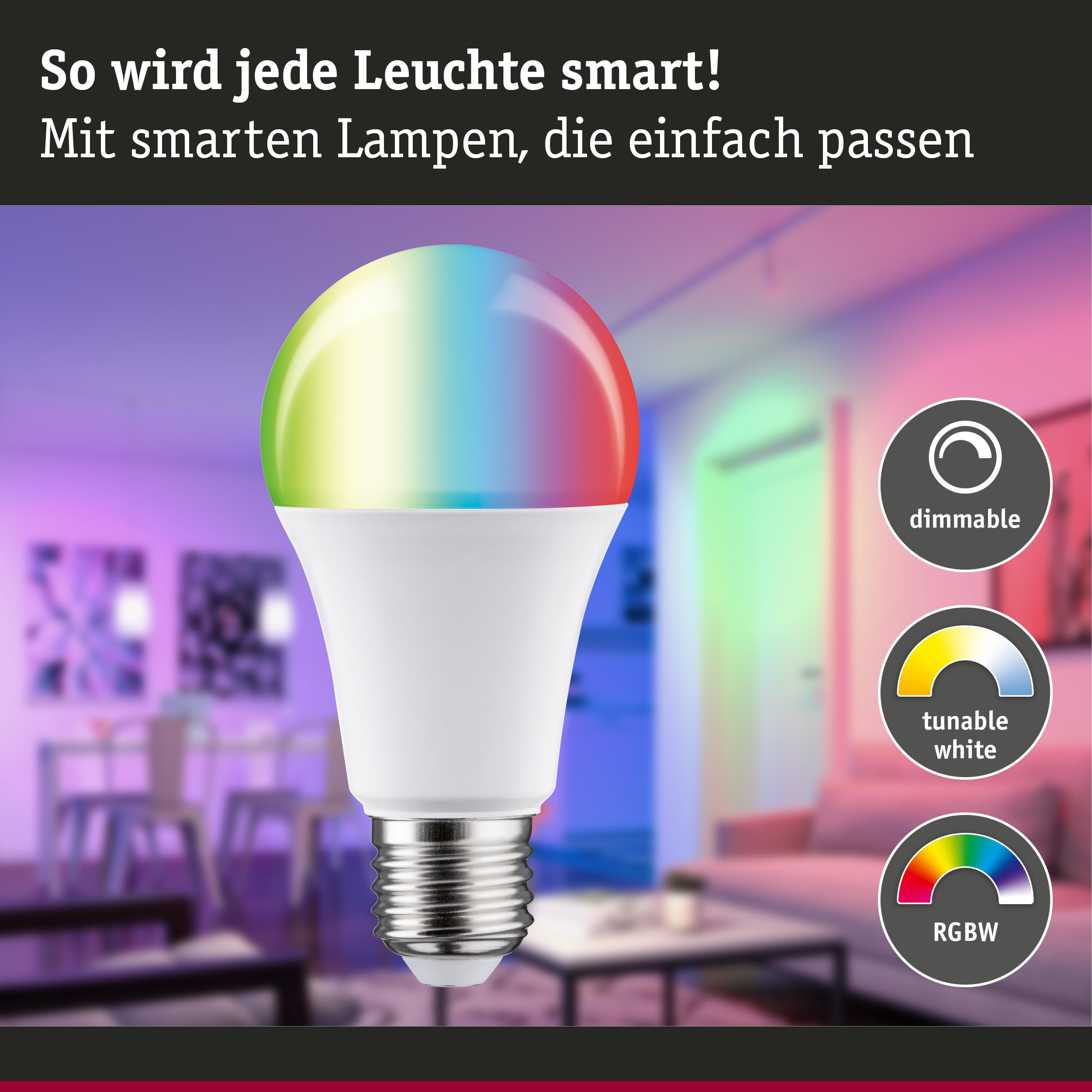 Paulmann 29145 LED Birne E27 RGBW 11W 1055lm