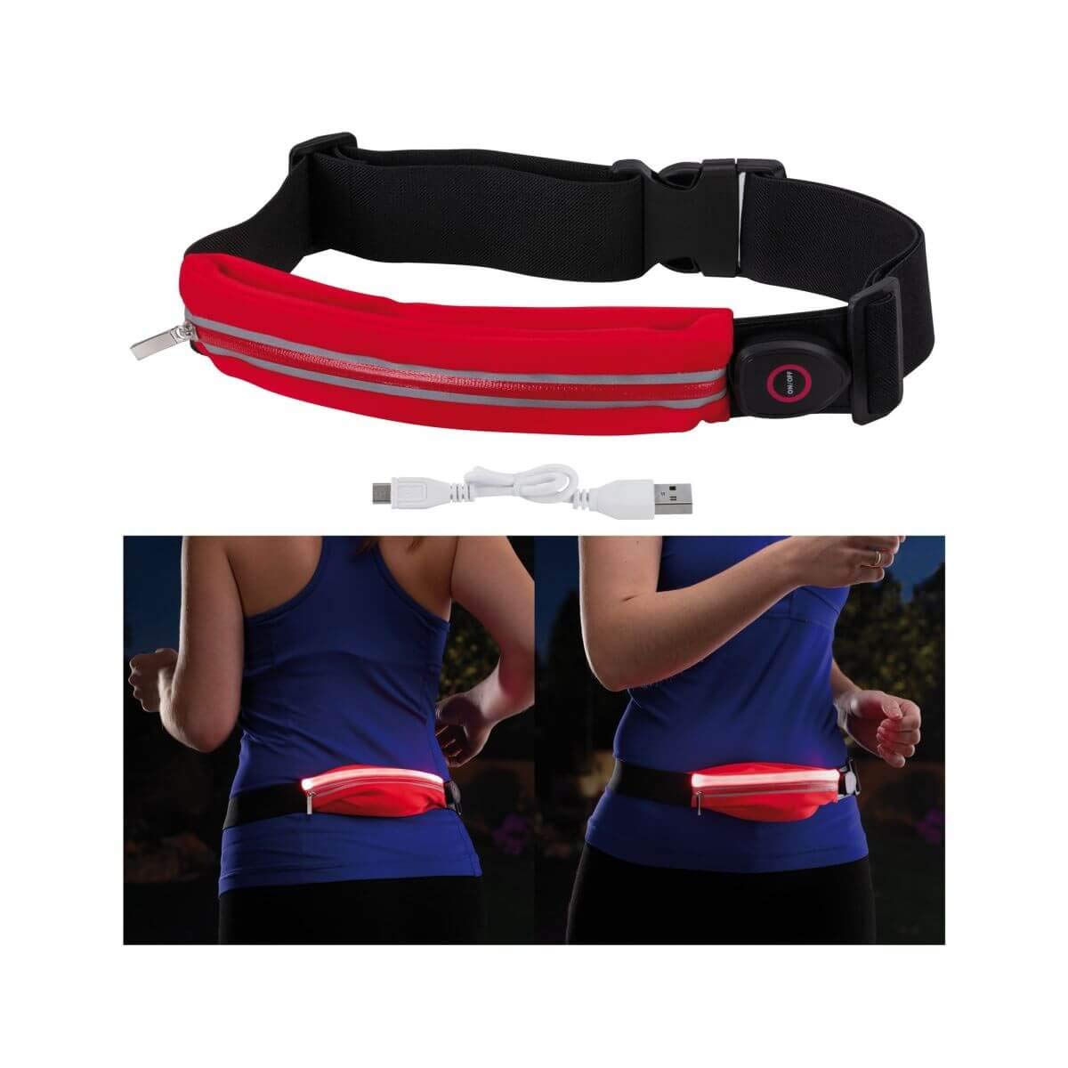 Paulmann 70968 Function Laufgurt LED rot mit Smartphone-Fach