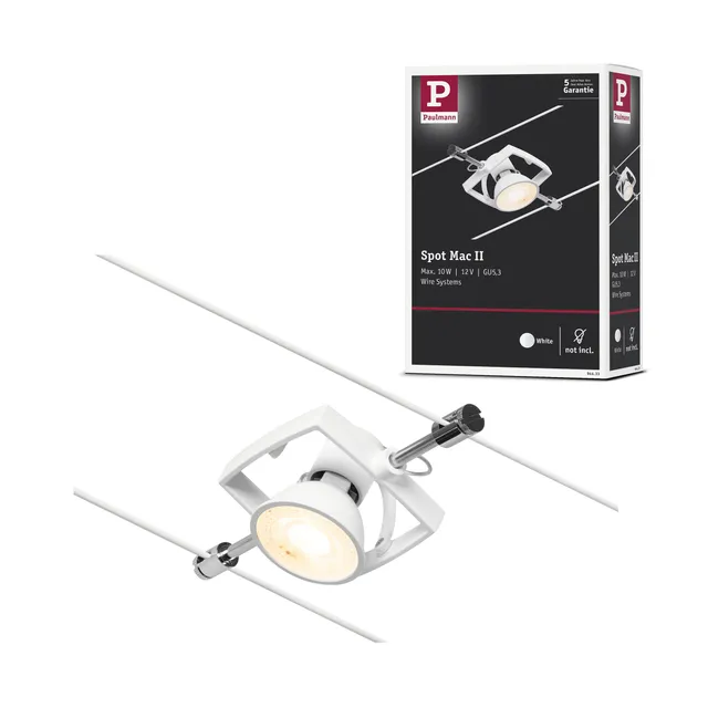 Paulmann MacII 94433 Seilspot Weiß GU5,3 ohne Lampe