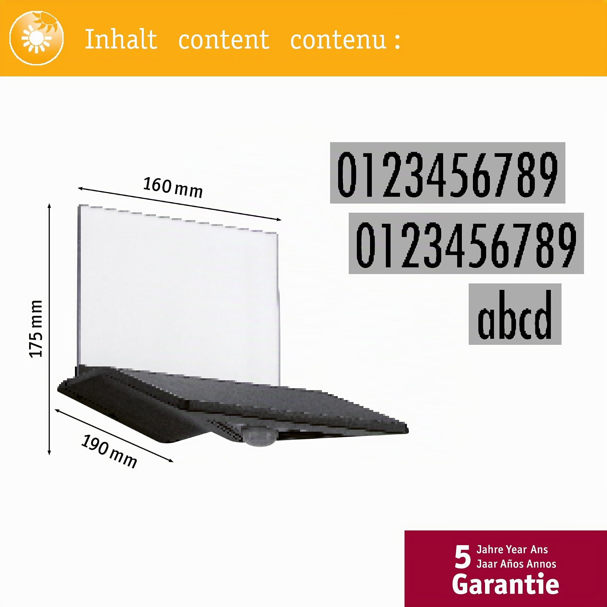 Paulmann Yoko 94243 Solar-Hausnummernleuchte anthrazit