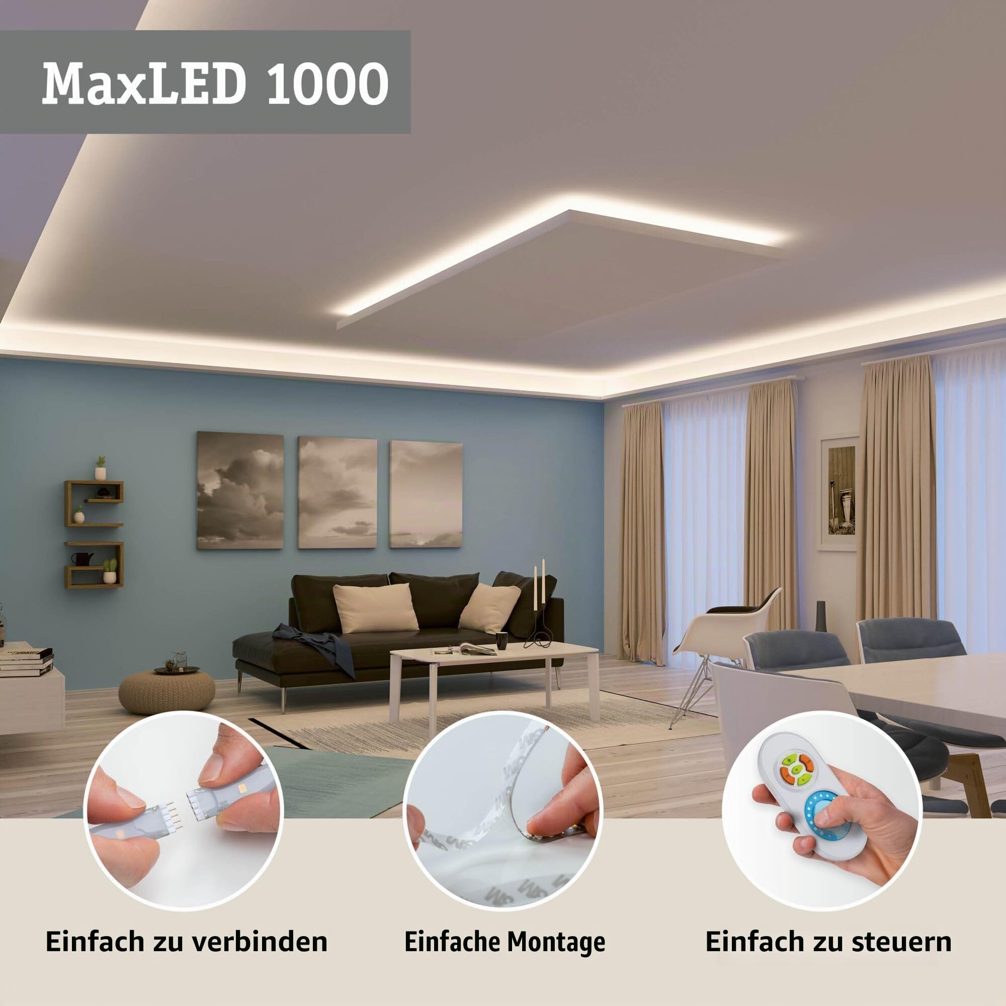 Paulmann MaxLED 1000 Full-Line COB Strip 1,5m Tunable White