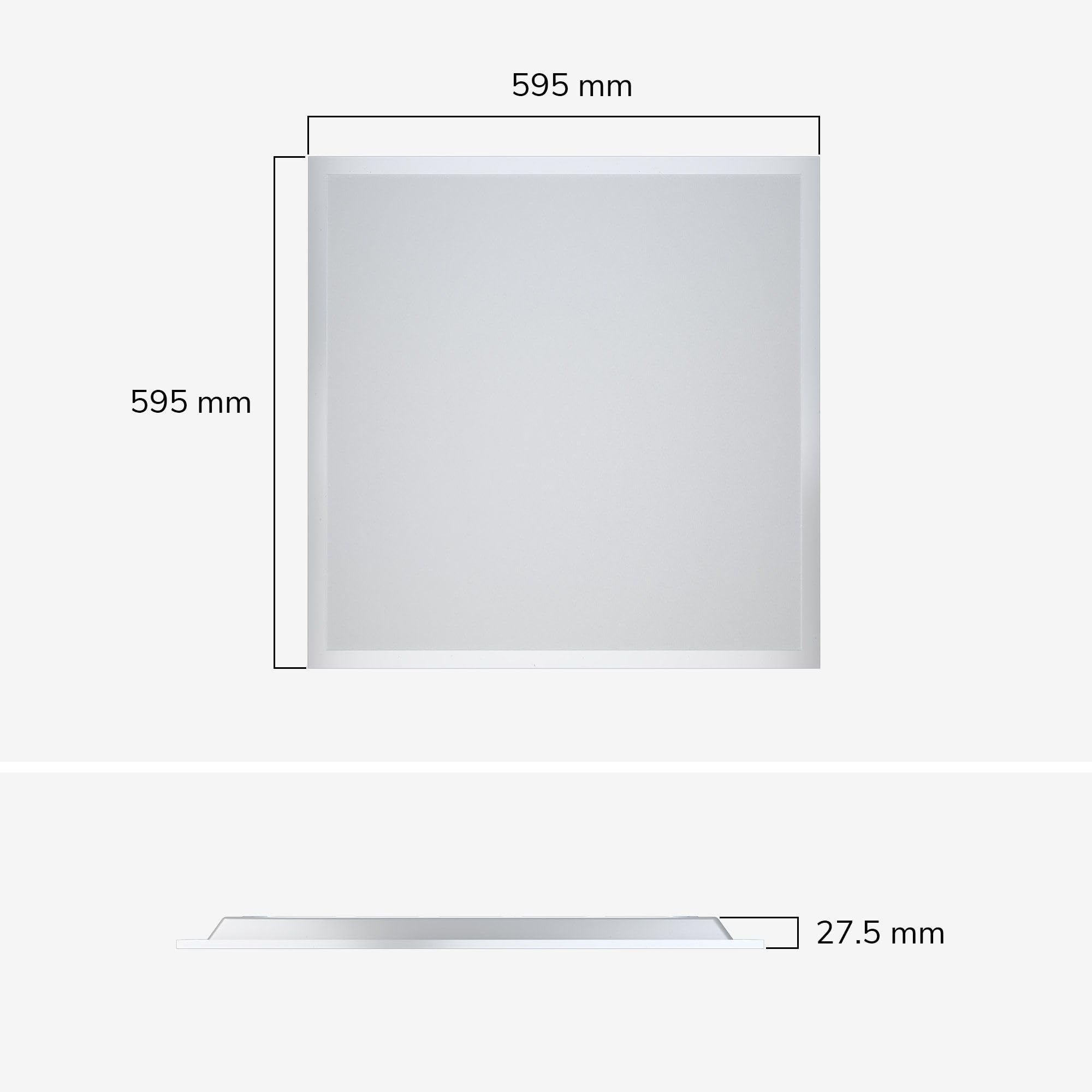 Hoftronic LED Panel 60x60 Deckenpanel 3000K UGR19 25W