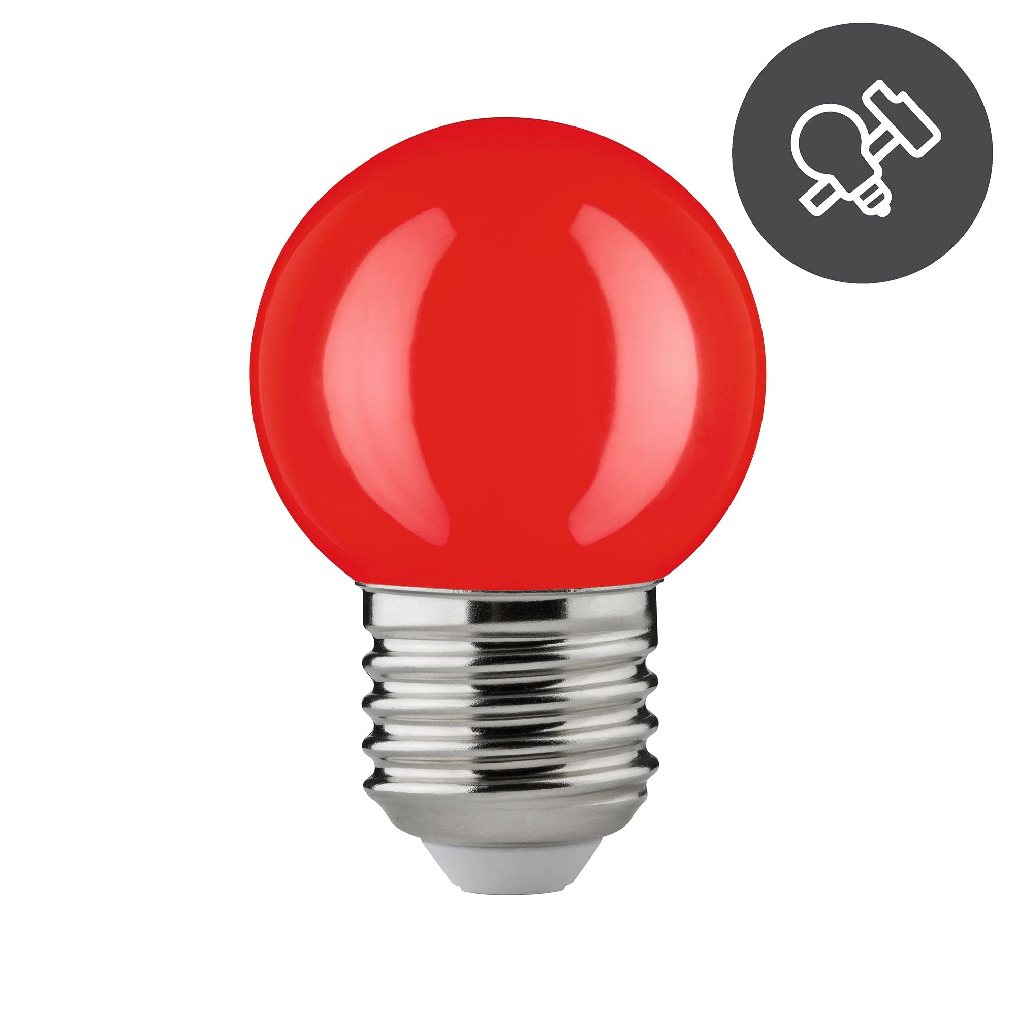 Paulmann 28528 LED Tropfen E27 rot schlagfest 2W