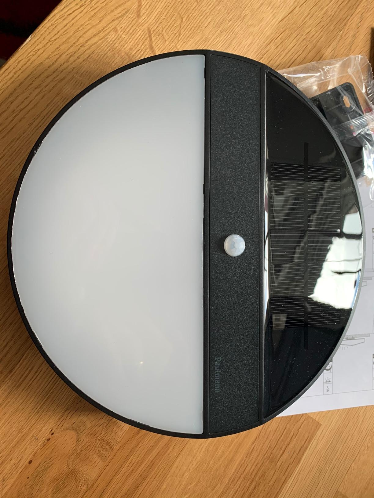 Paulmann Elois 94264 Solar-Wandleuchte anthrazit rund