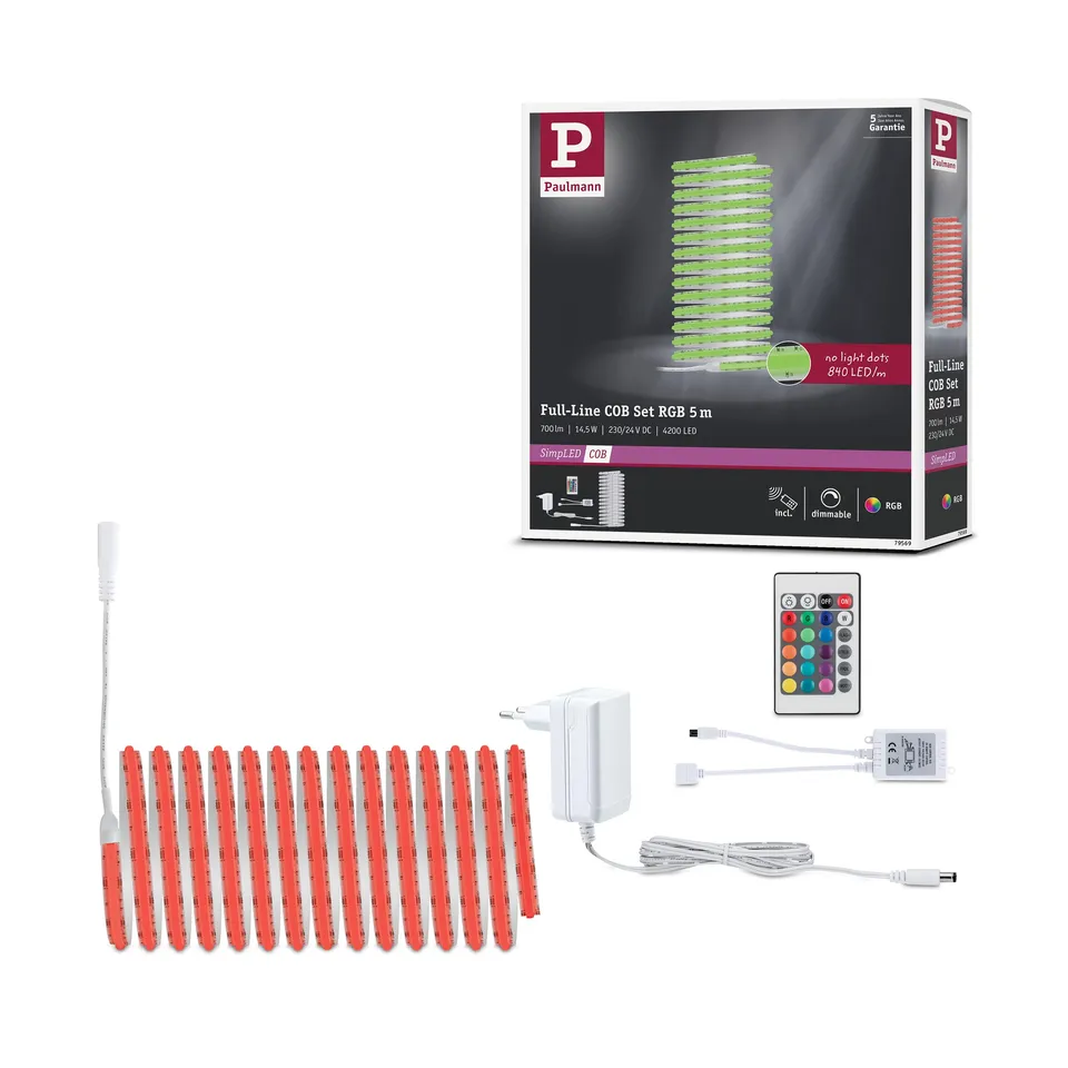 Paulmann SimpLED Full-Line 79569 LED Strip 5m RGB COB