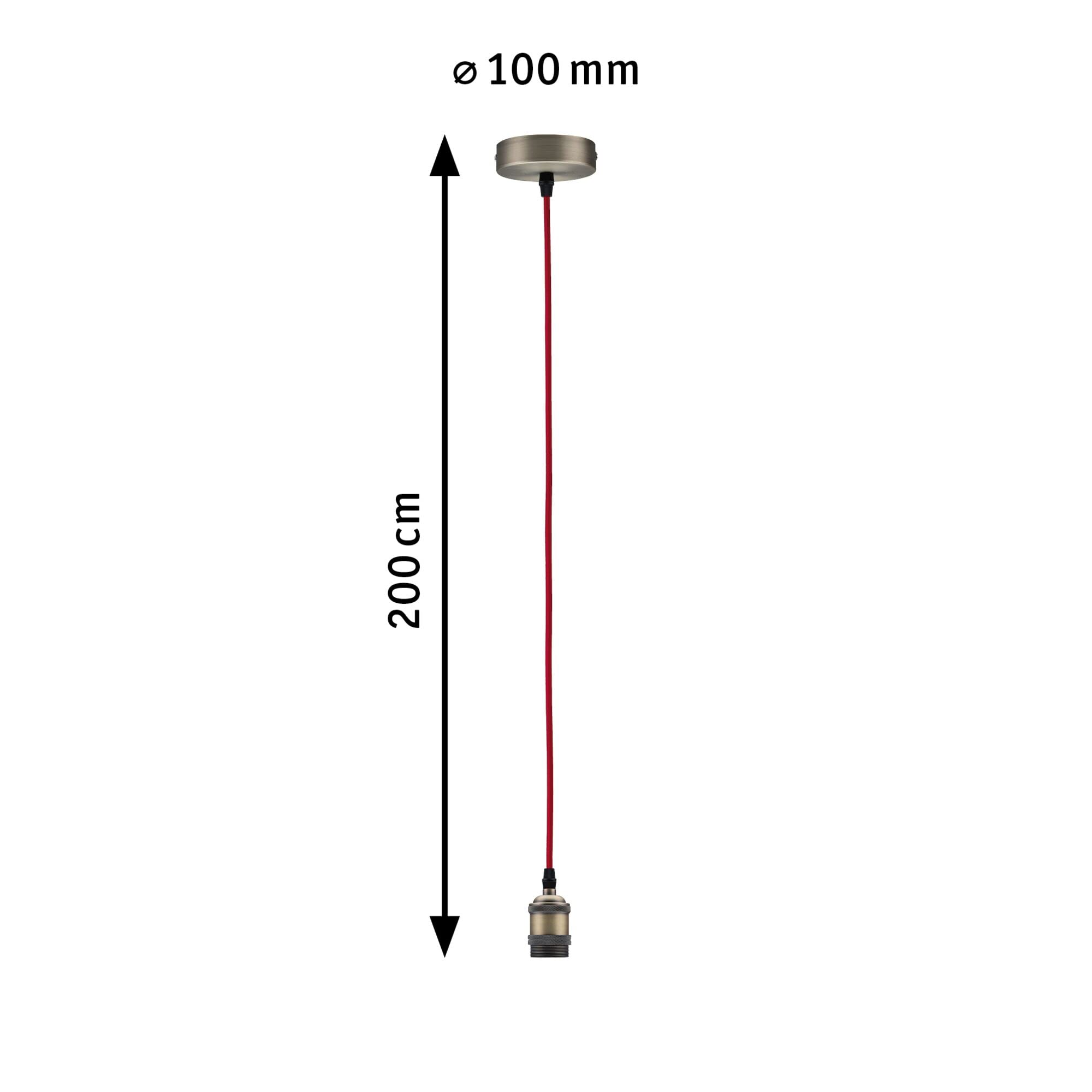 Paulmann Neordic Eldar 50386 Pendelleuchte Rot E27