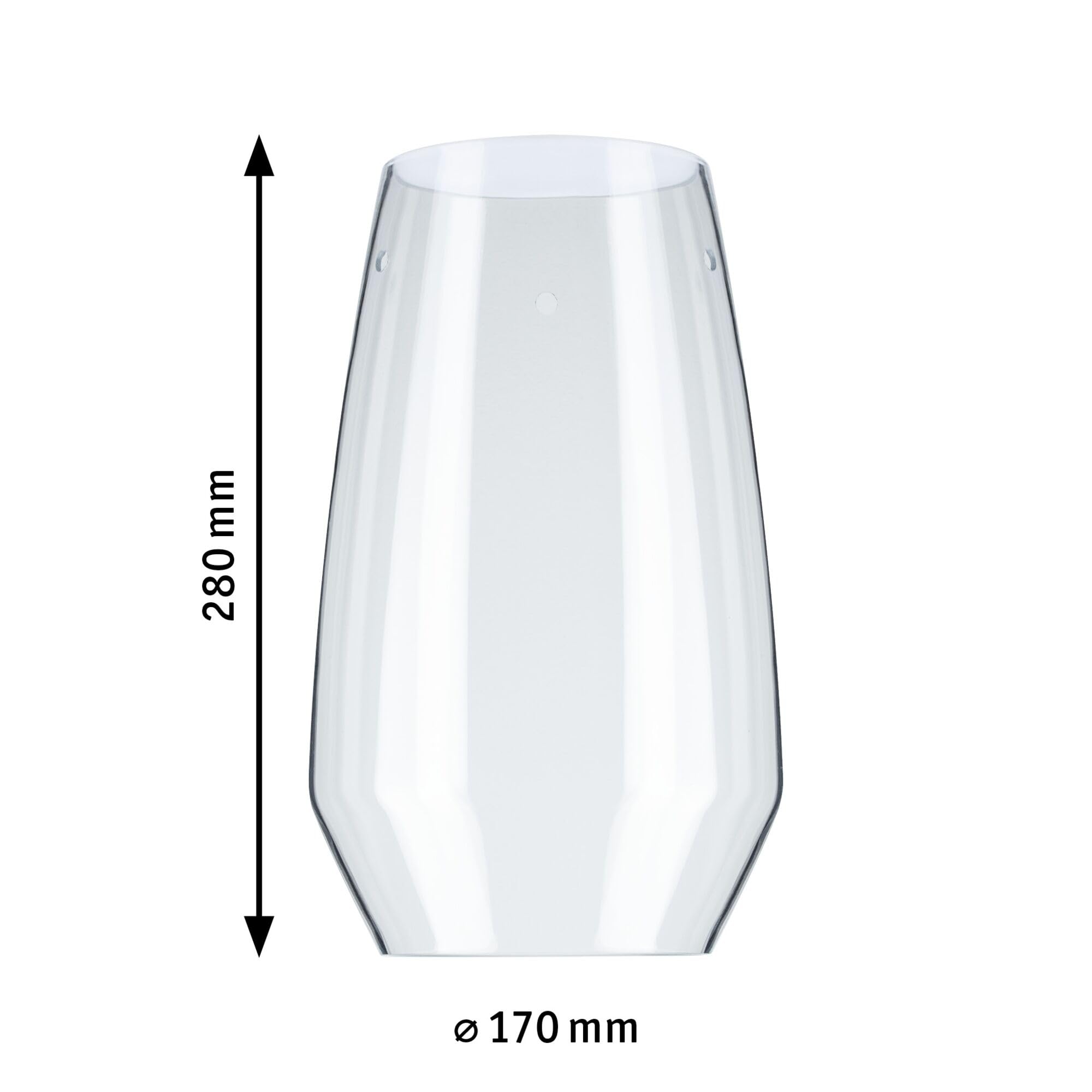 Paulmann URail Vento 2Easy Lampenschirm klar 170mm Glas