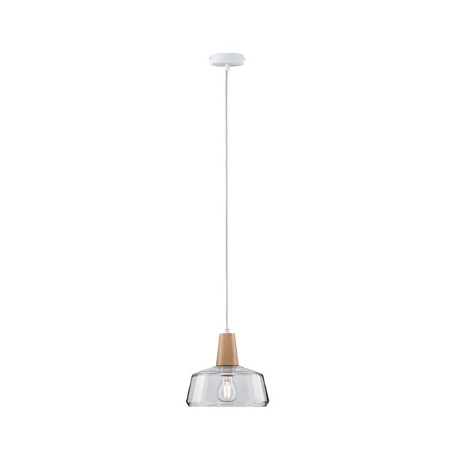 Paulmann Neordic 79744 Pendelleuchte Holz Stoffkabel