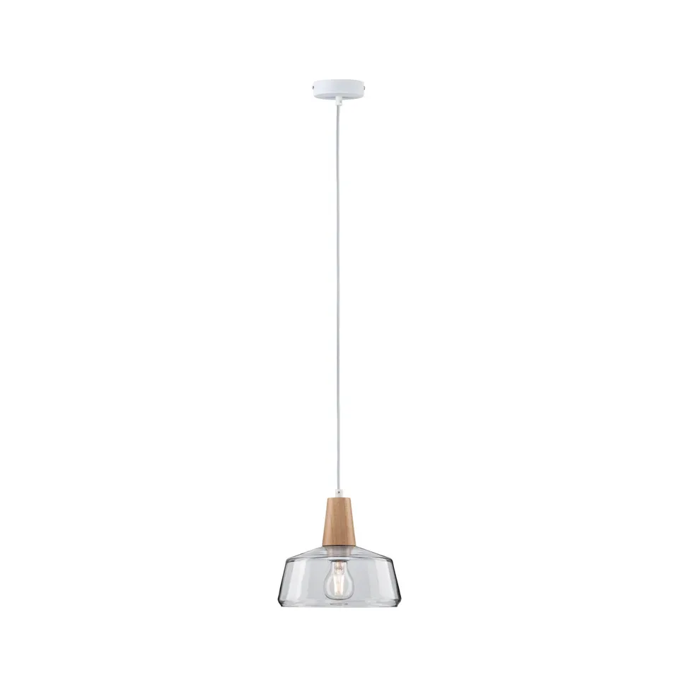 Paulmann Neordic 79744 Pendelleuchte Holz Stoffkabel