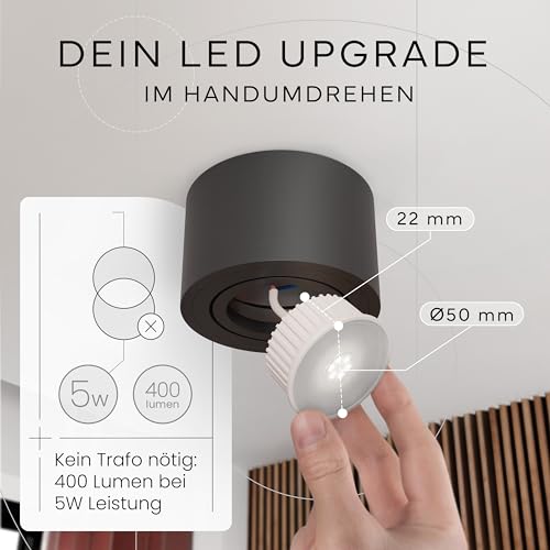 MATO LED Modul 230V 5W GU10 Ersatz 470lm 4000K 3er Pack