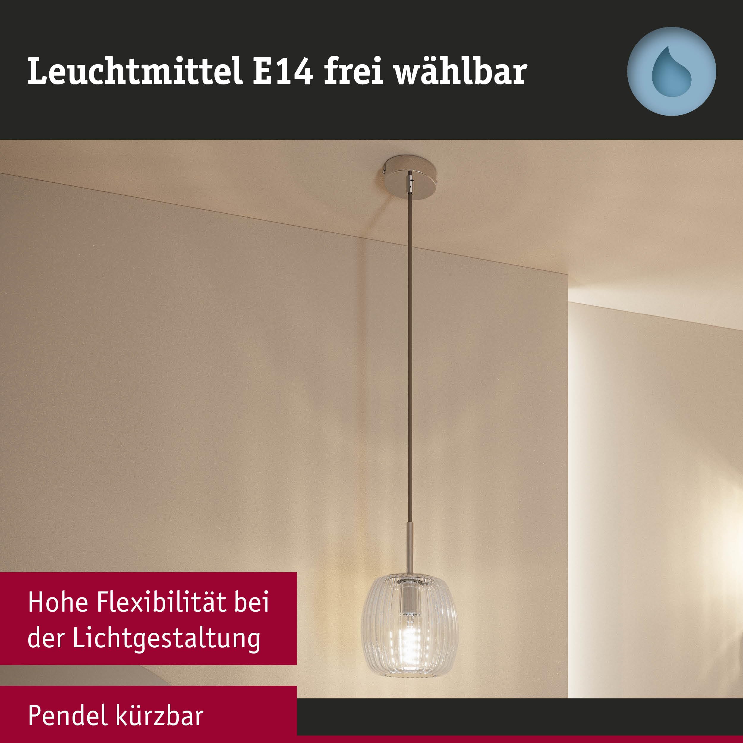 Paulmann Ruya 71143 Pendelleuchte Chrom IP44