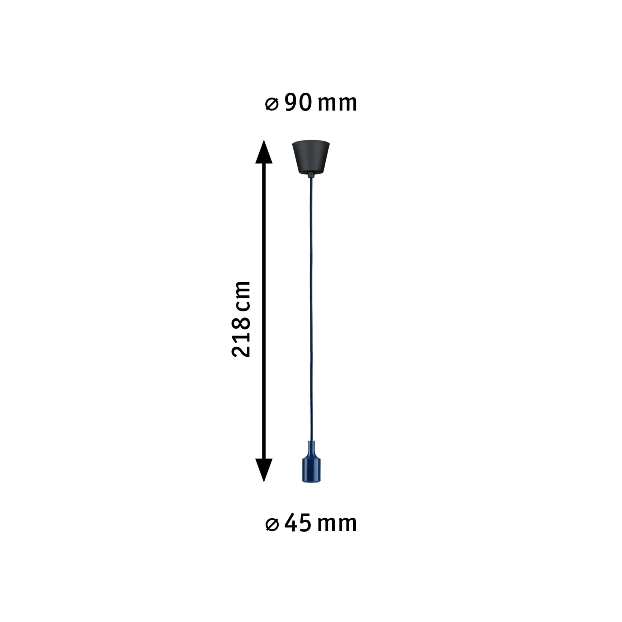 Paulmann Neordic Ketil 78430 Pendelleuchte Nachtblau E27