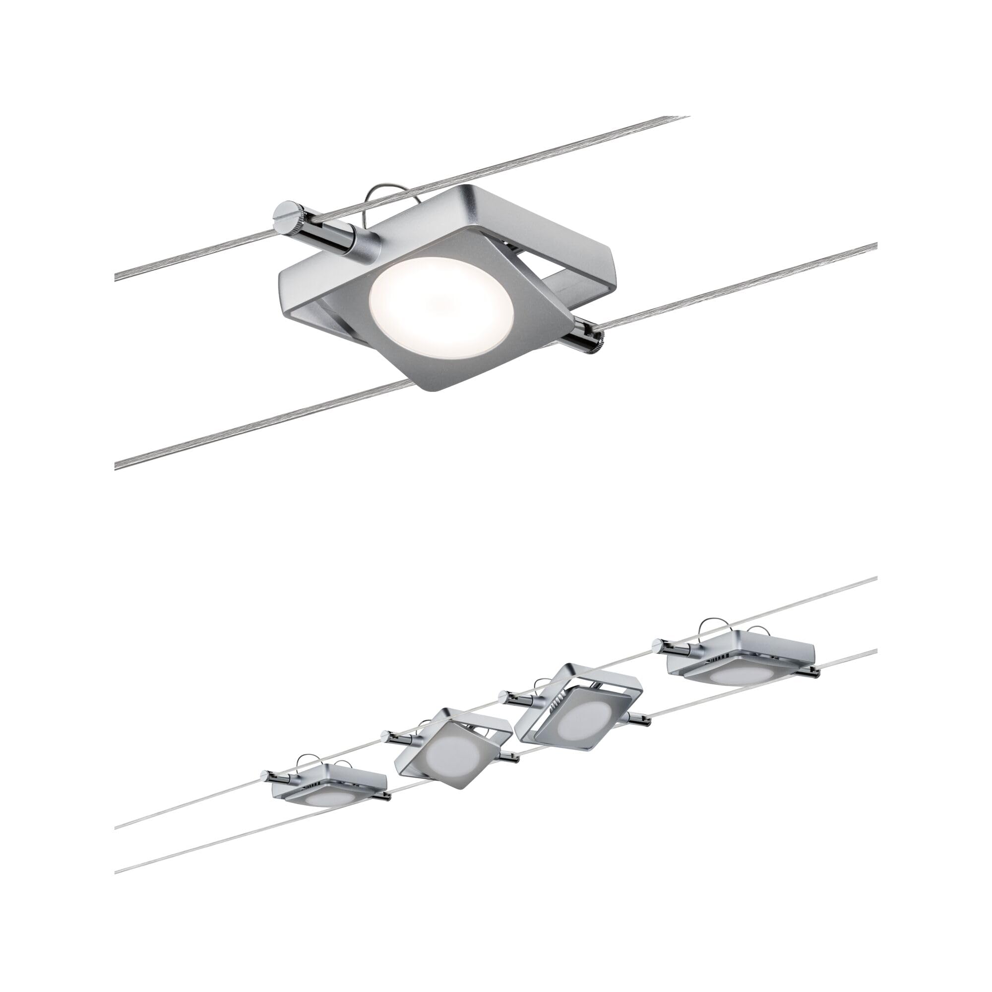 Paulmann 941.07 Seilsystem LED chrom matt 4-flammig