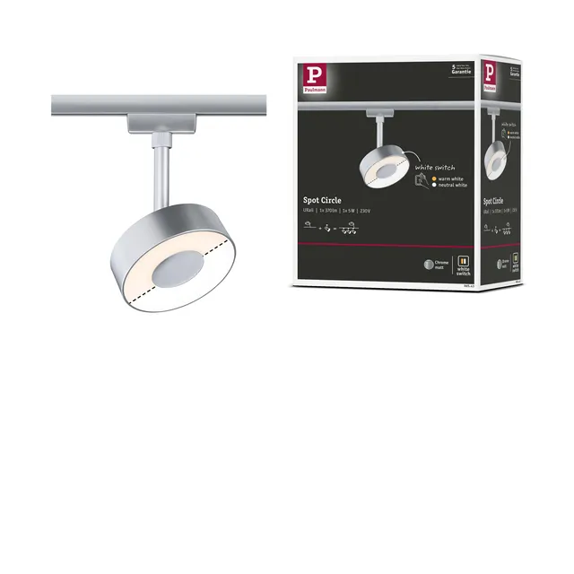 Paulmann URail Circle 96543 Schienenspot silber 210lm
