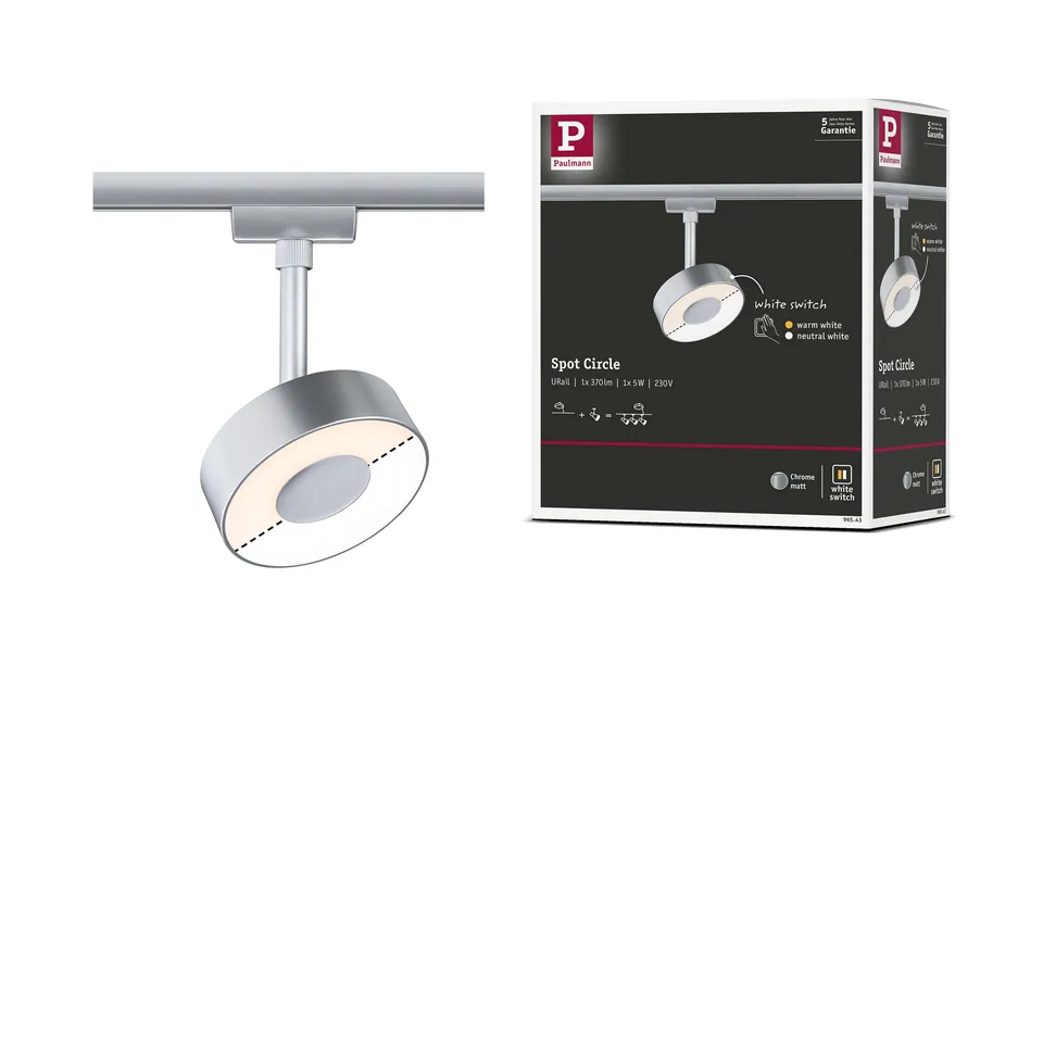 Paulmann URail Circle 96543 Schienenspot silber 210lm