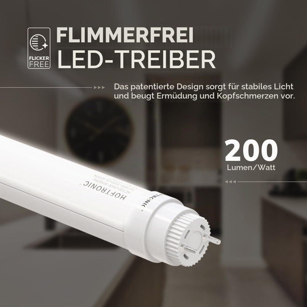 Hoftronic LED Röhre 120cm 15W T8 G13 4000K 3000lm