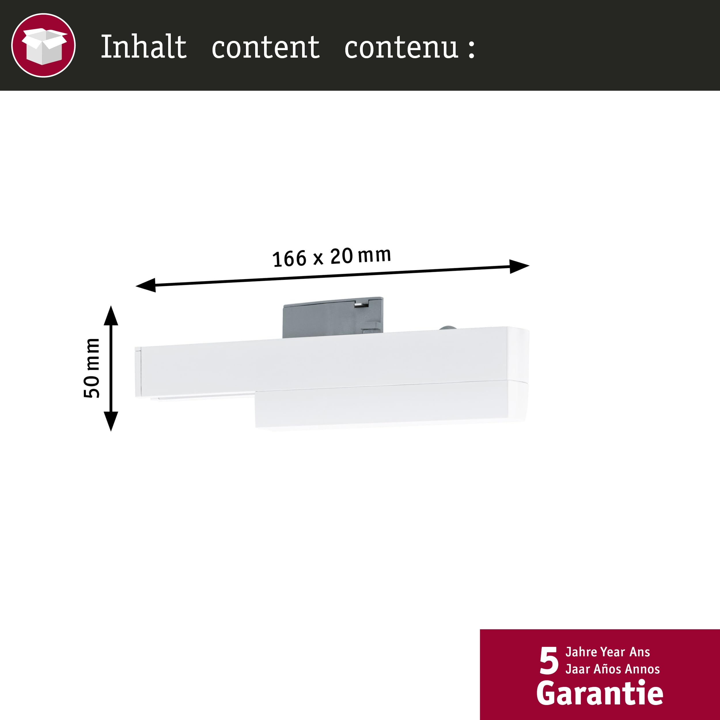 Paulmann URail 95677 Schienenadapter Signalweiß Zigbee