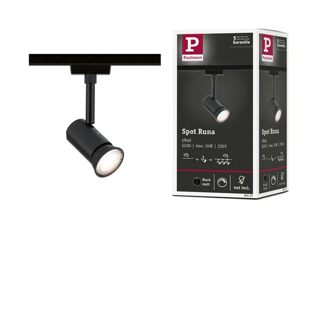 Paulmann URail Runa 95621 Schienenspot schwarz GU10