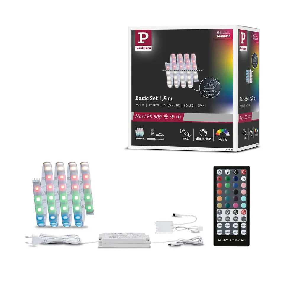 Paulmann MaxLED RGBW Basisset LED Streifen 1,5m 18W warmweiß