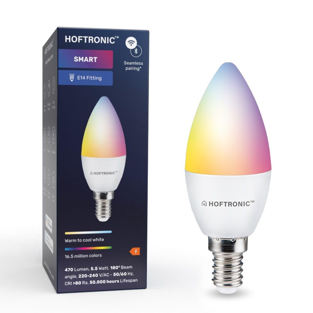 Hoftronic Smart E14 LED Kerze C37 RGBWW 5,5W Einzelpack