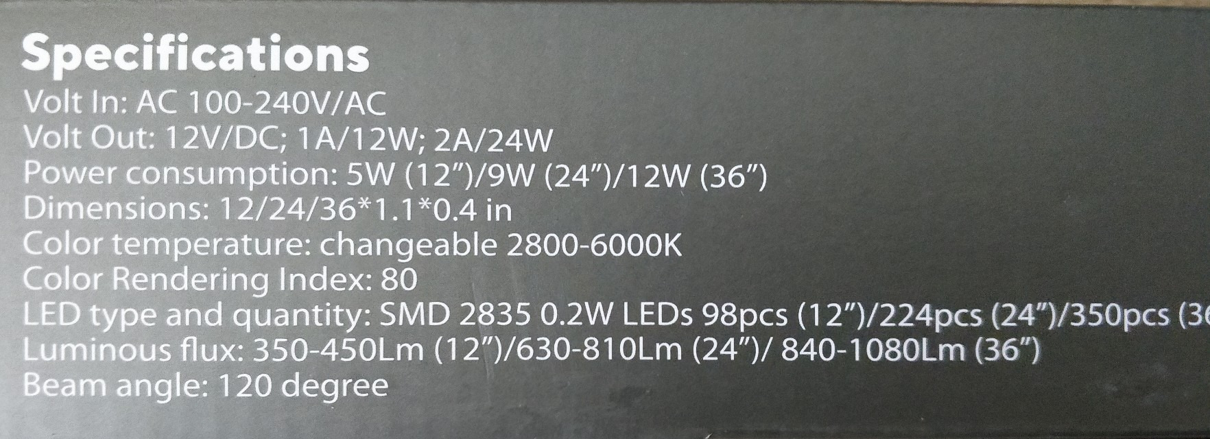 Phonar LED-Unterbauleuchte Küche 60cm dimmbar sensor
