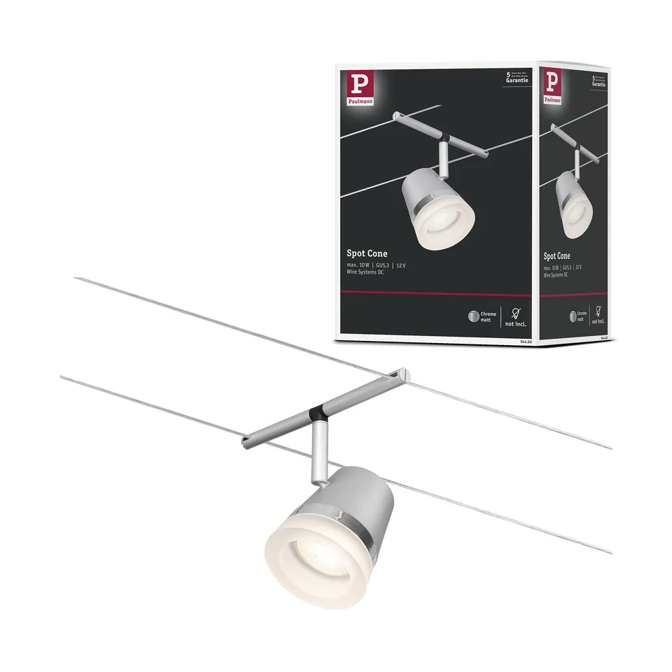 Paulmann CorDuo 94460 Seilspot Cone Chrom GU5,3