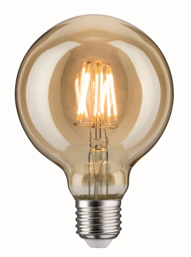 Paulmann 283.86 LED Globe E27 Leuchtmittel Gold warmweiß