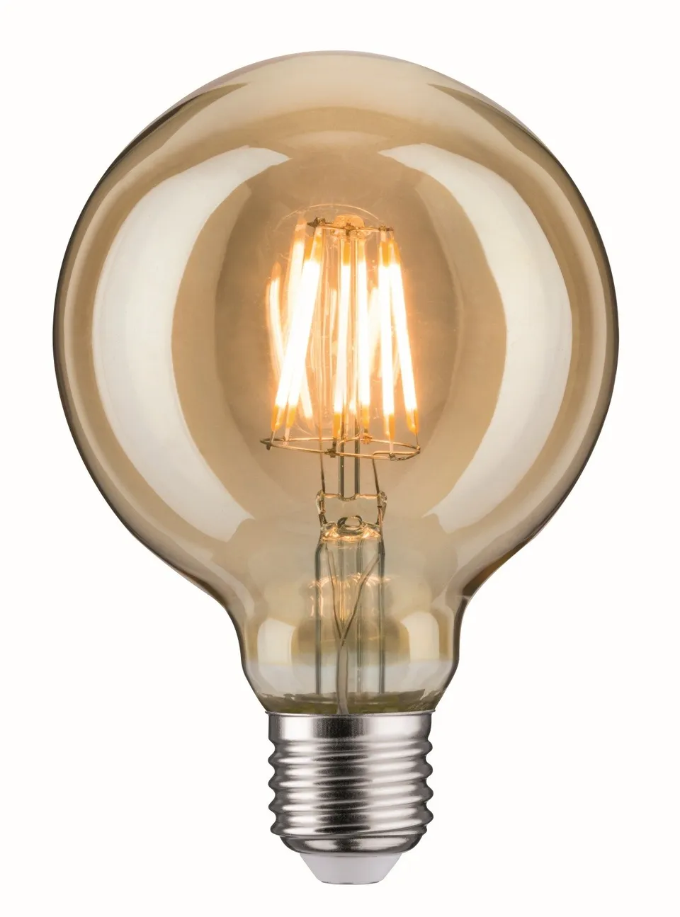 Paulmann 283.86 LED Globe E27 Leuchtmittel Gold warmweiß