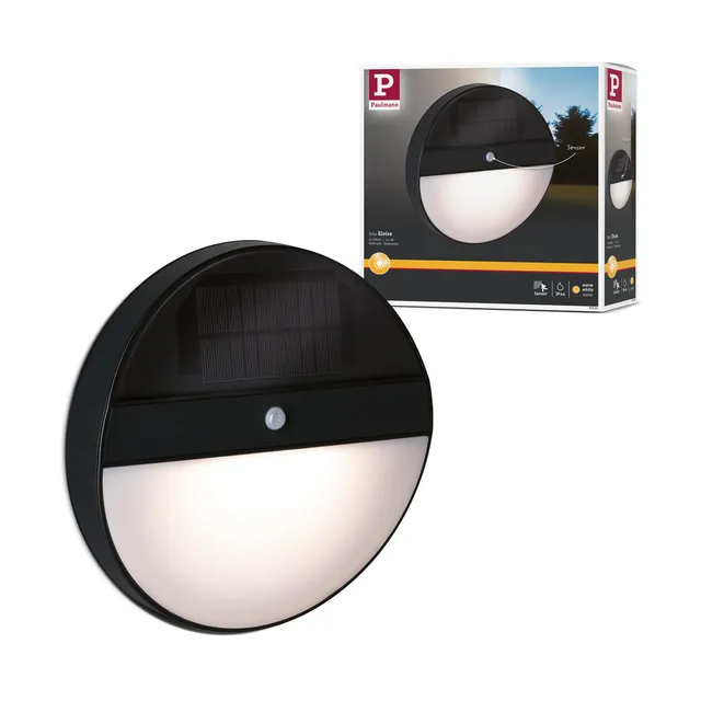 Paulmann Elois 94264 Solar-Wandleuchte anthrazit rund
