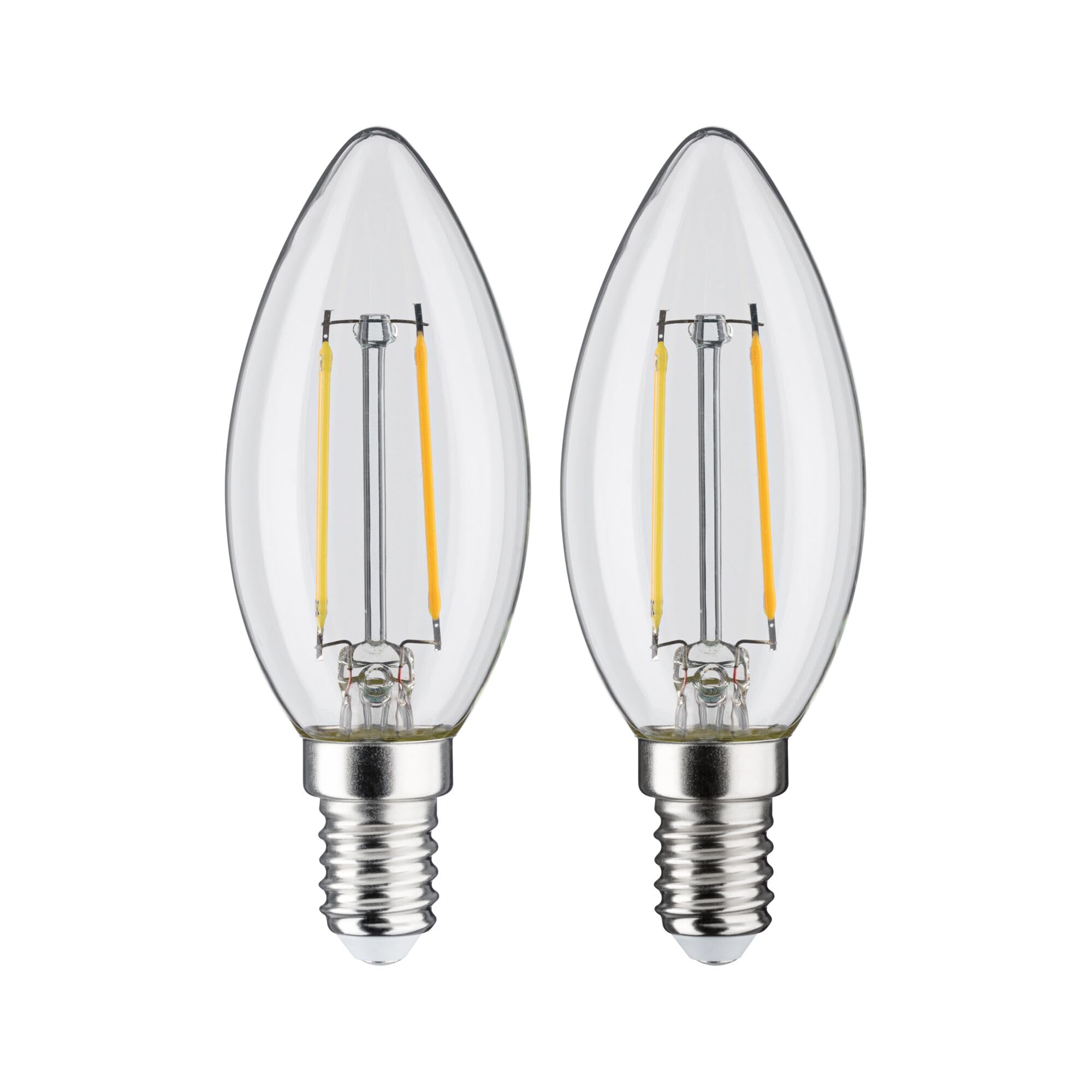 Paulmann 28855 LED Kerzenlampe E14 Filament warmweiß 2er-Set