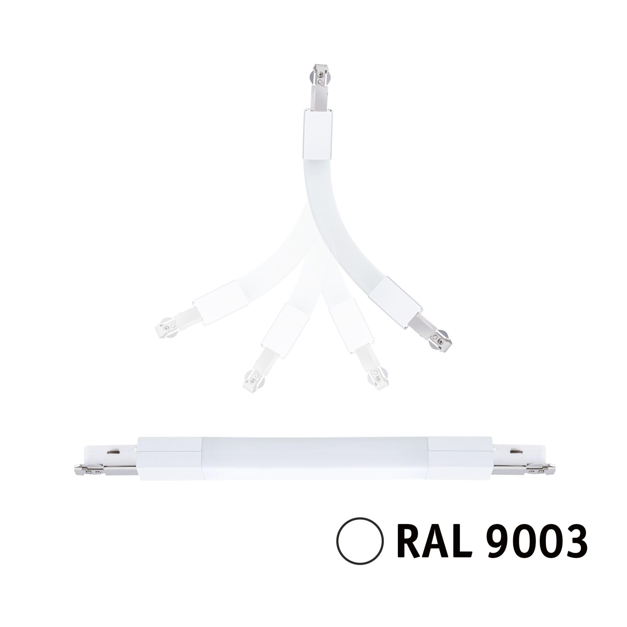 Paulmann URail 95650 Verbinder Flex II Signalweiß 2er-Set