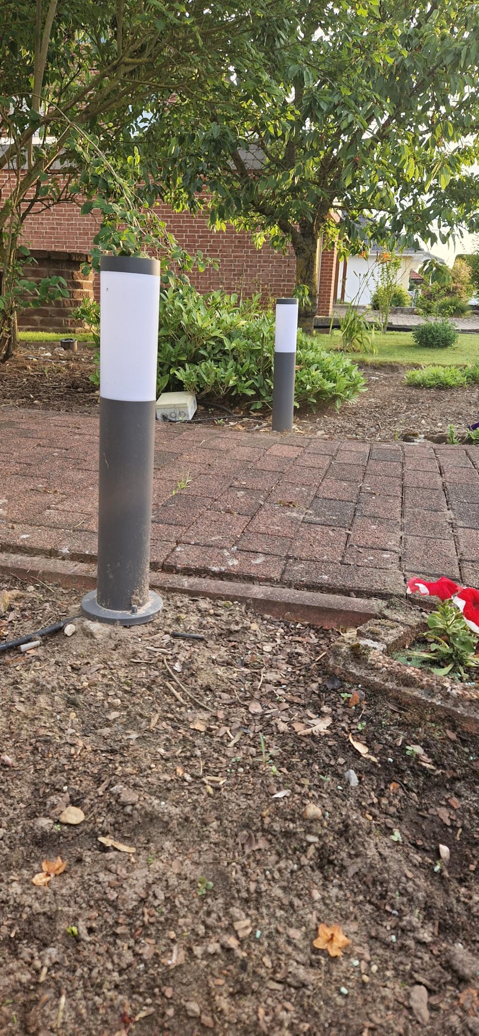 MATO Wegeleuchte Außen 50cm Edelstahl 4er-Set anthrazit