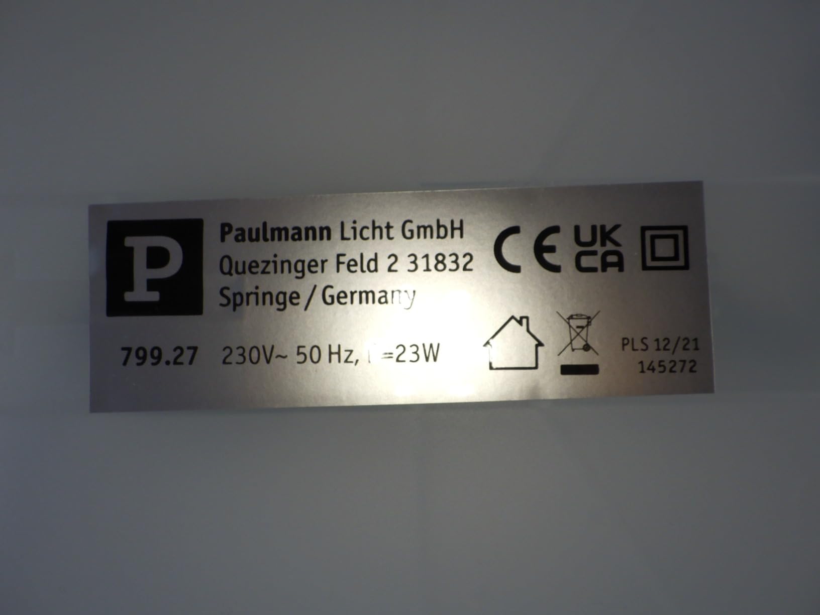 Paulmann Atria Shine 70998 LED-Panel schwarz Ø 293mm 3000K