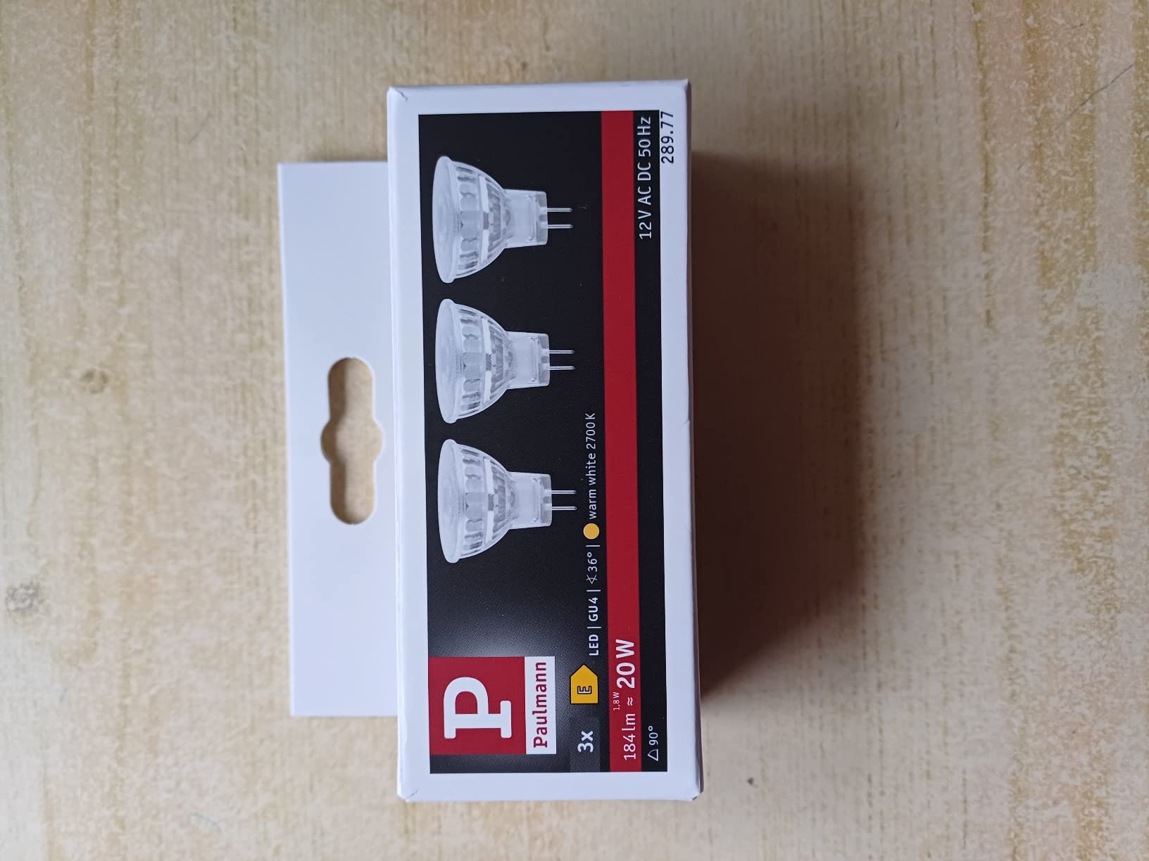 Paulmann Standard GU4 LED Reflektor warmweiß 3er-Pack 1,8W