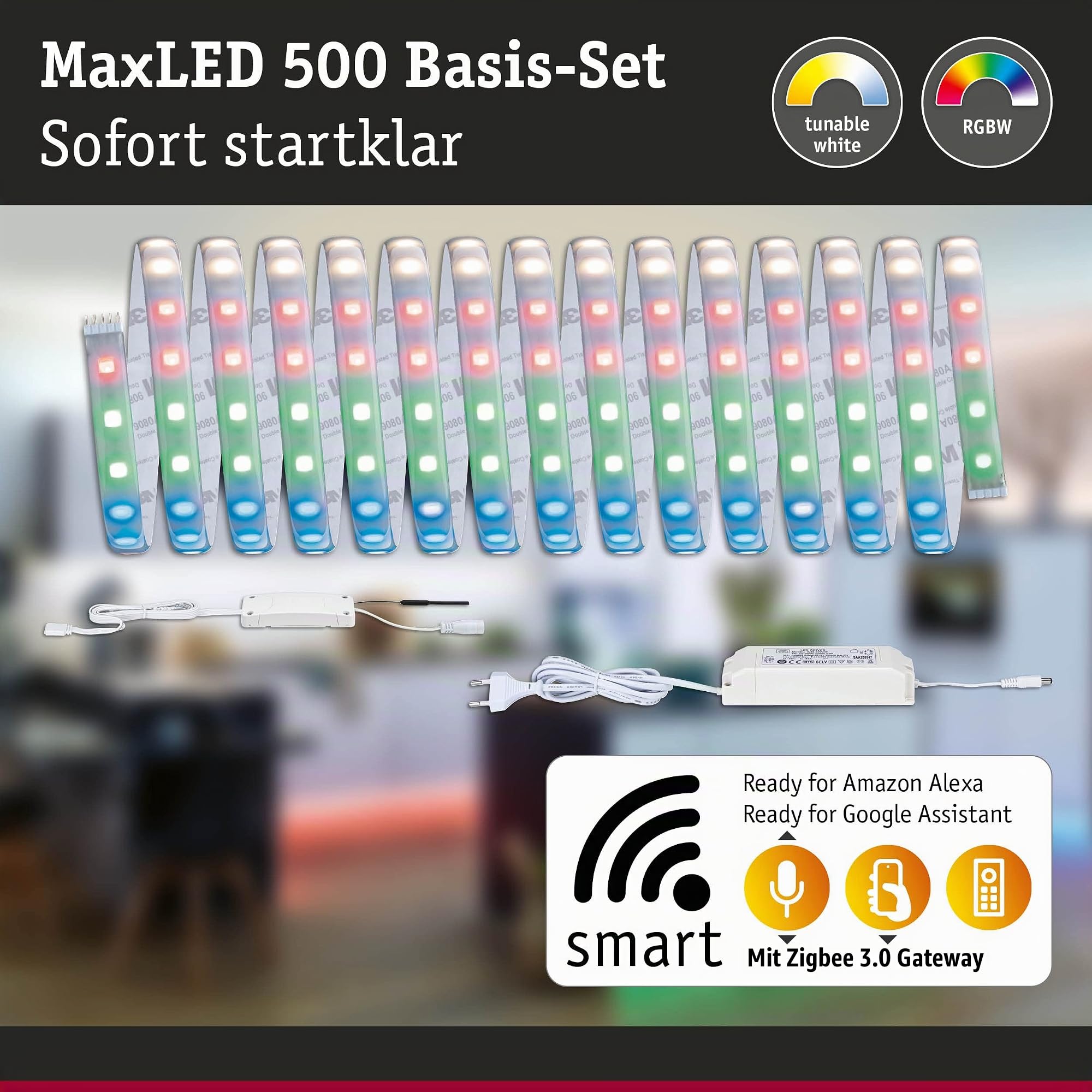 Paulmann MaxLED 500 LED-Streifen 5m RGBW Zigbee Basisset