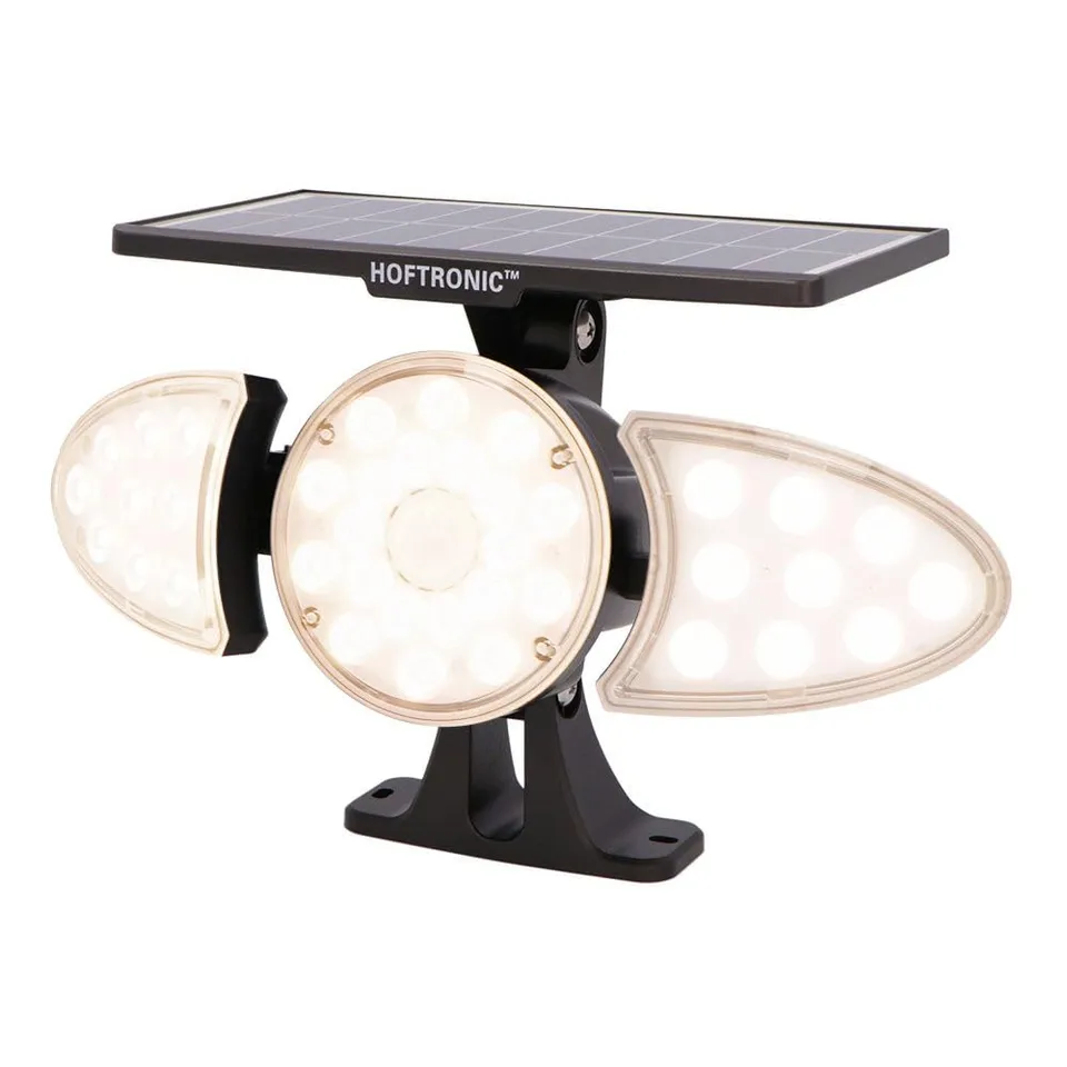 Hoftronic Fulco Solar Wandleuchte mit Bewegungsmelder 3000K