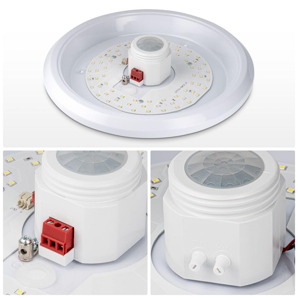 Hoftronic Deckenleuchte Sensor 12W 1000lm 3000K Warmweiß