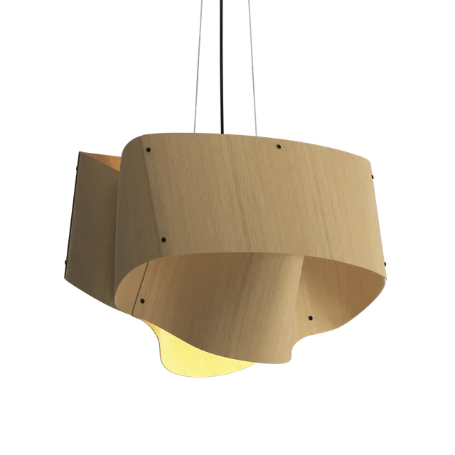 Bruck Carlotta Pendelleuchte Holz rund