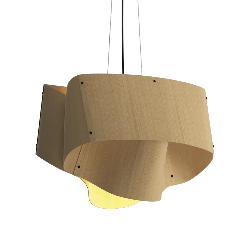 Bruck Carlotta Pendelleuchte Holz rund