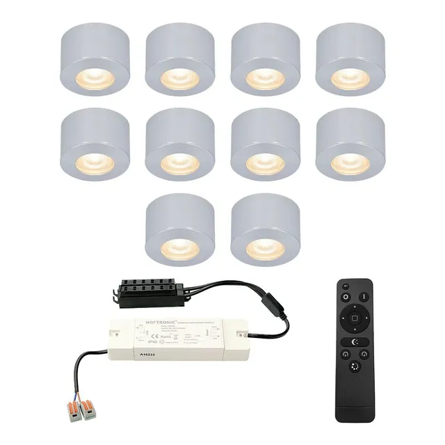Hoftronic Navarra LED-Spots 10x3W warmweiß