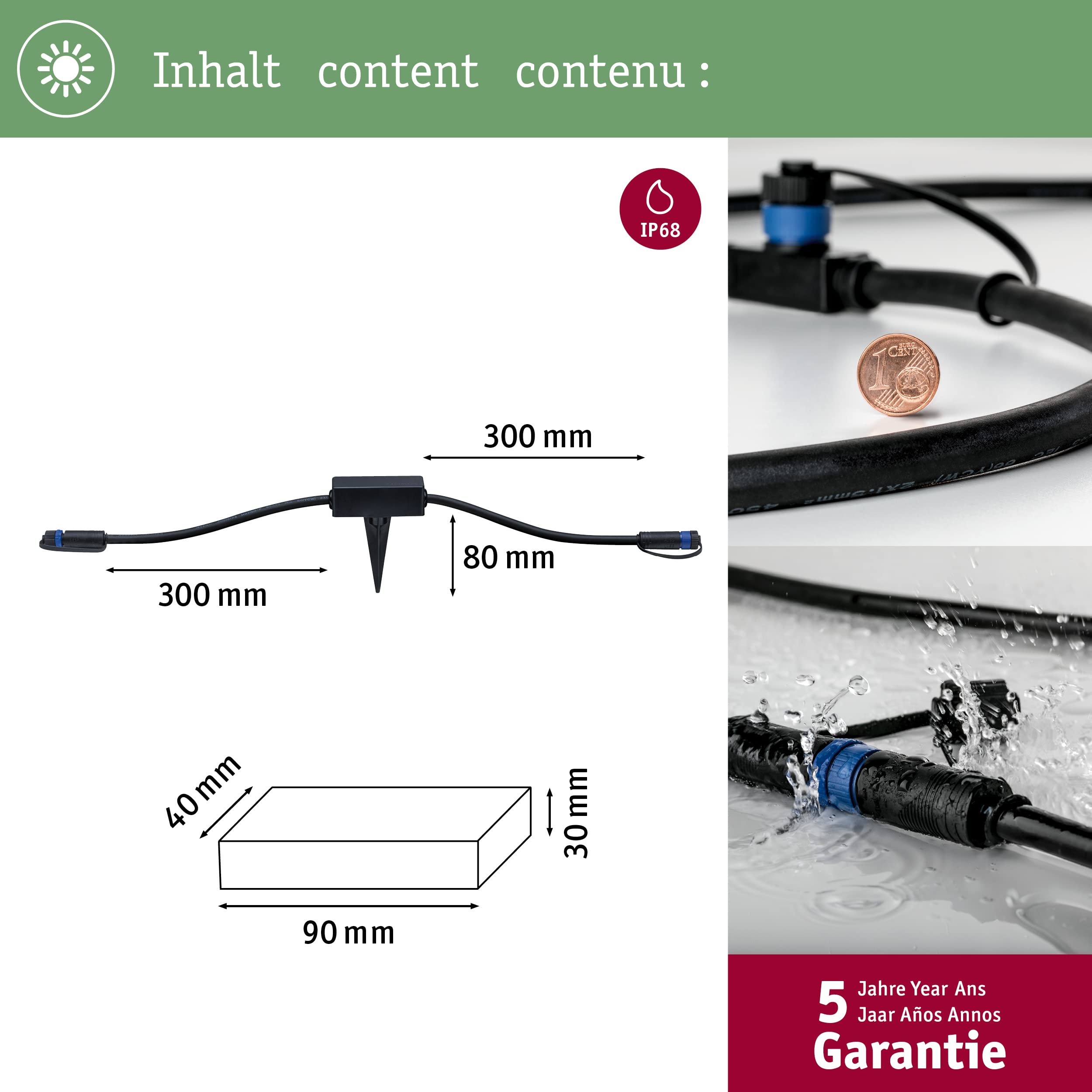 Paulmann Plug & Shine Zigbee Controller IP68 75W dimmbar