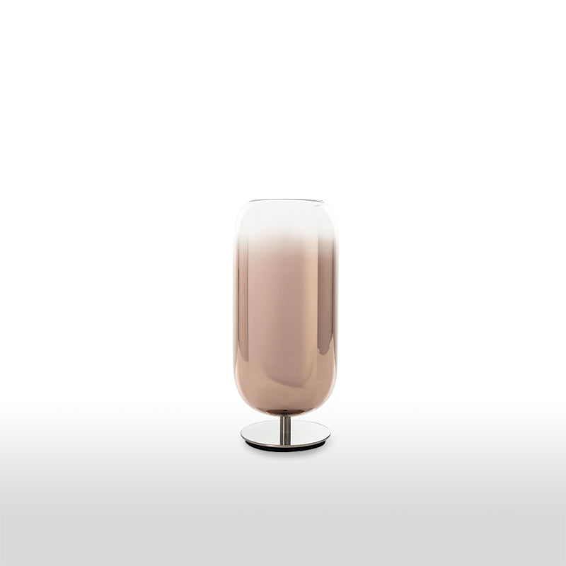 Artemide Gople Mini Tischleuchte Glas Weiß Rauch